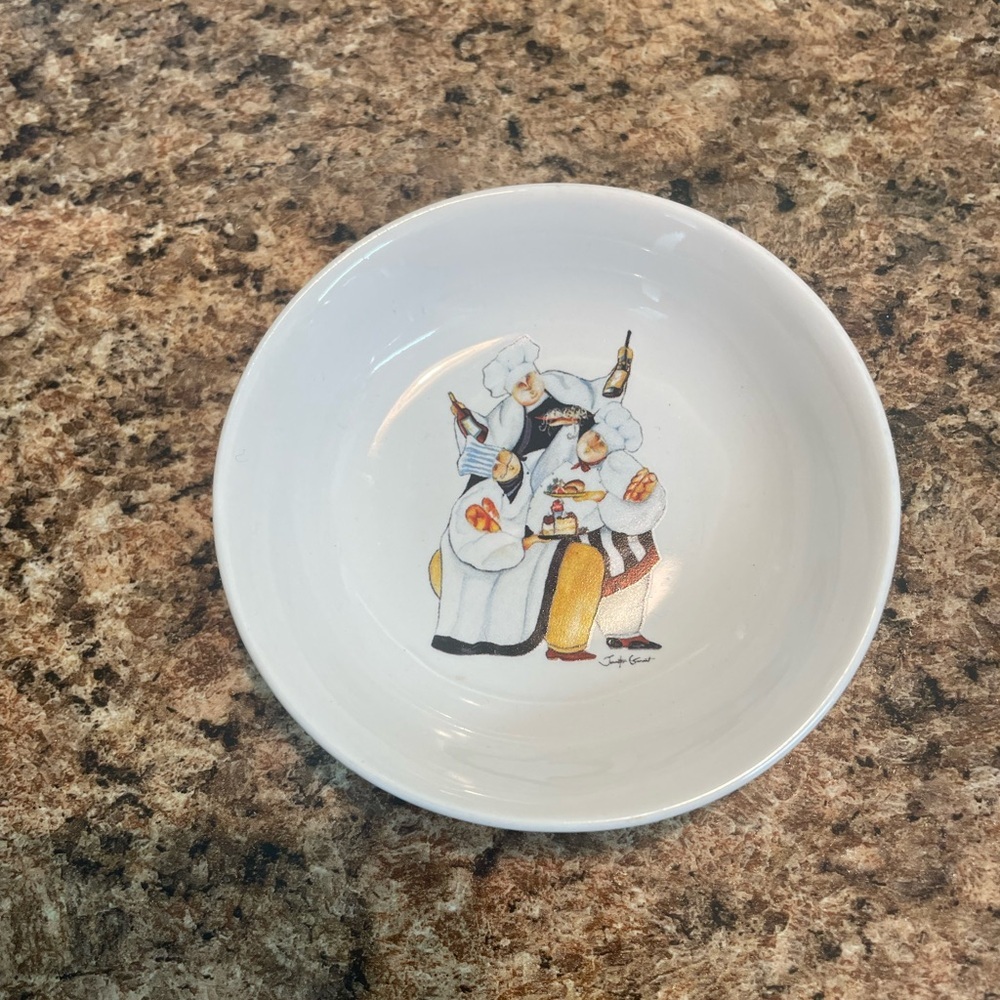 Cypress Home Decorative Plate with Chefs Culinary Kitchen Art‎ Accent Dish
